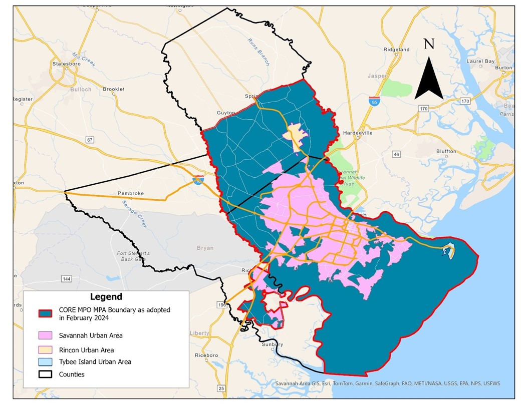 CORE MPO Map