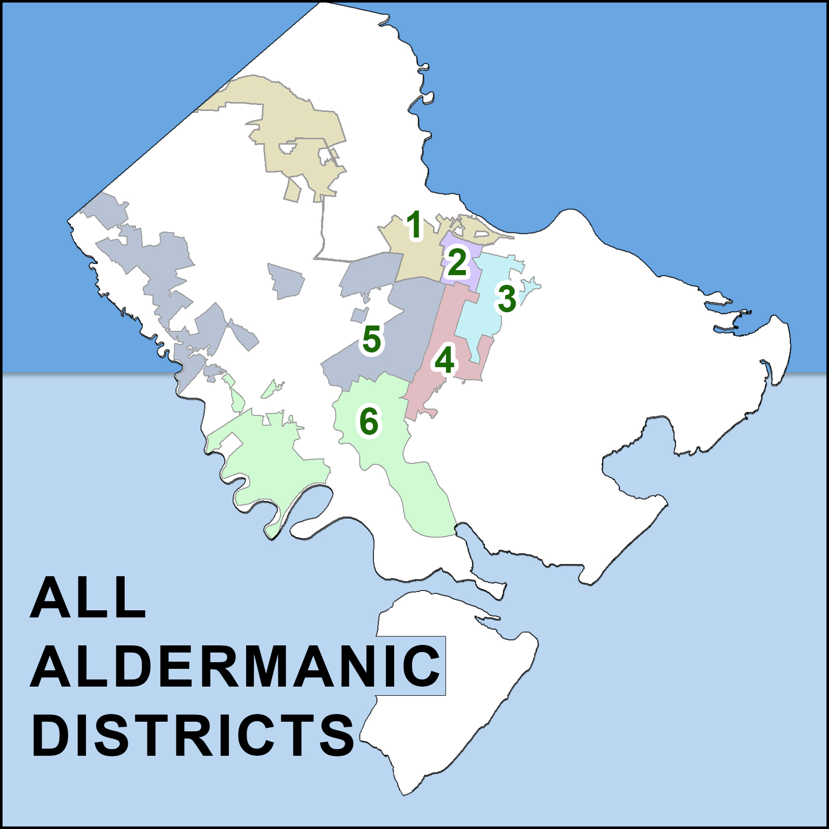 City Council District Overview map