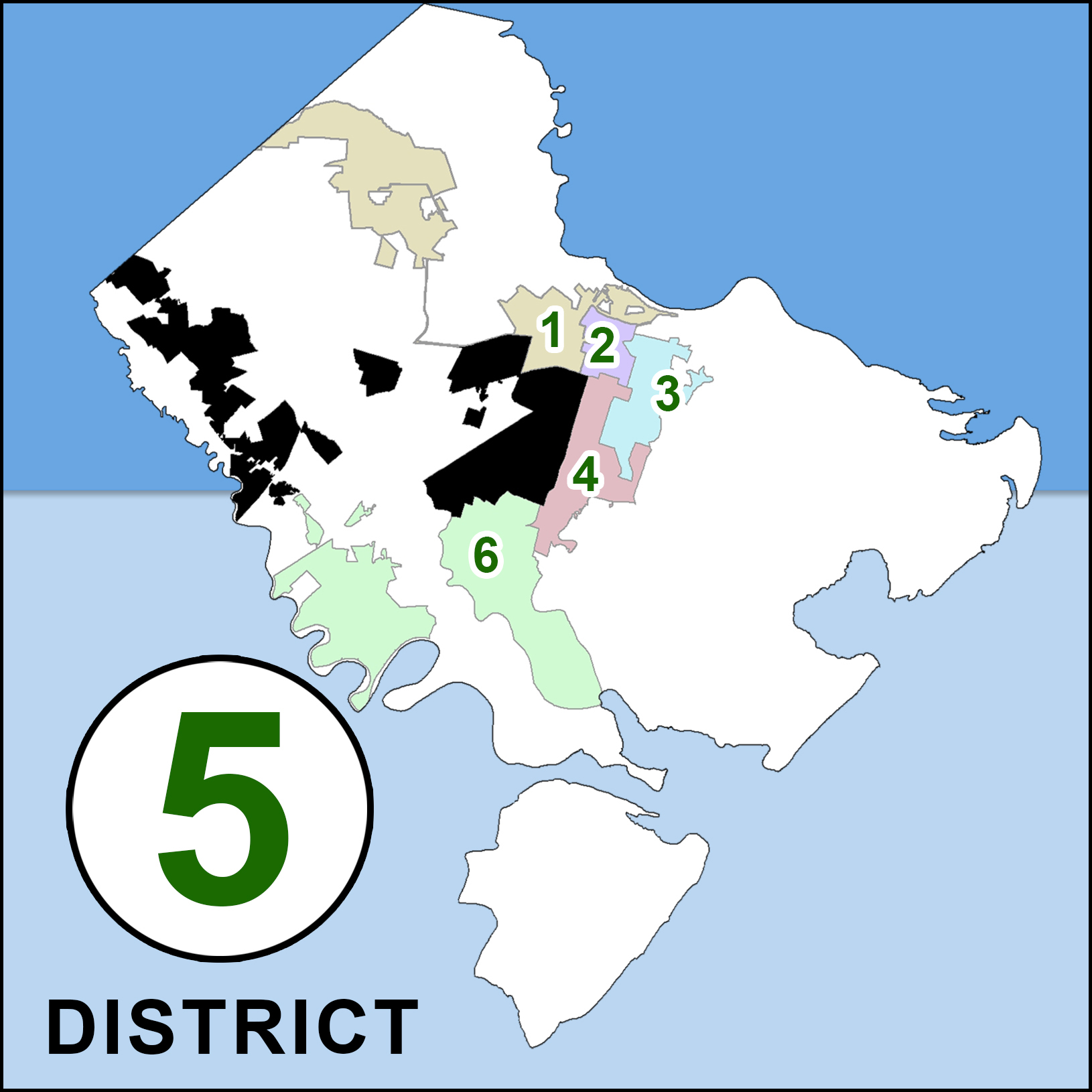 City Council District 5 map